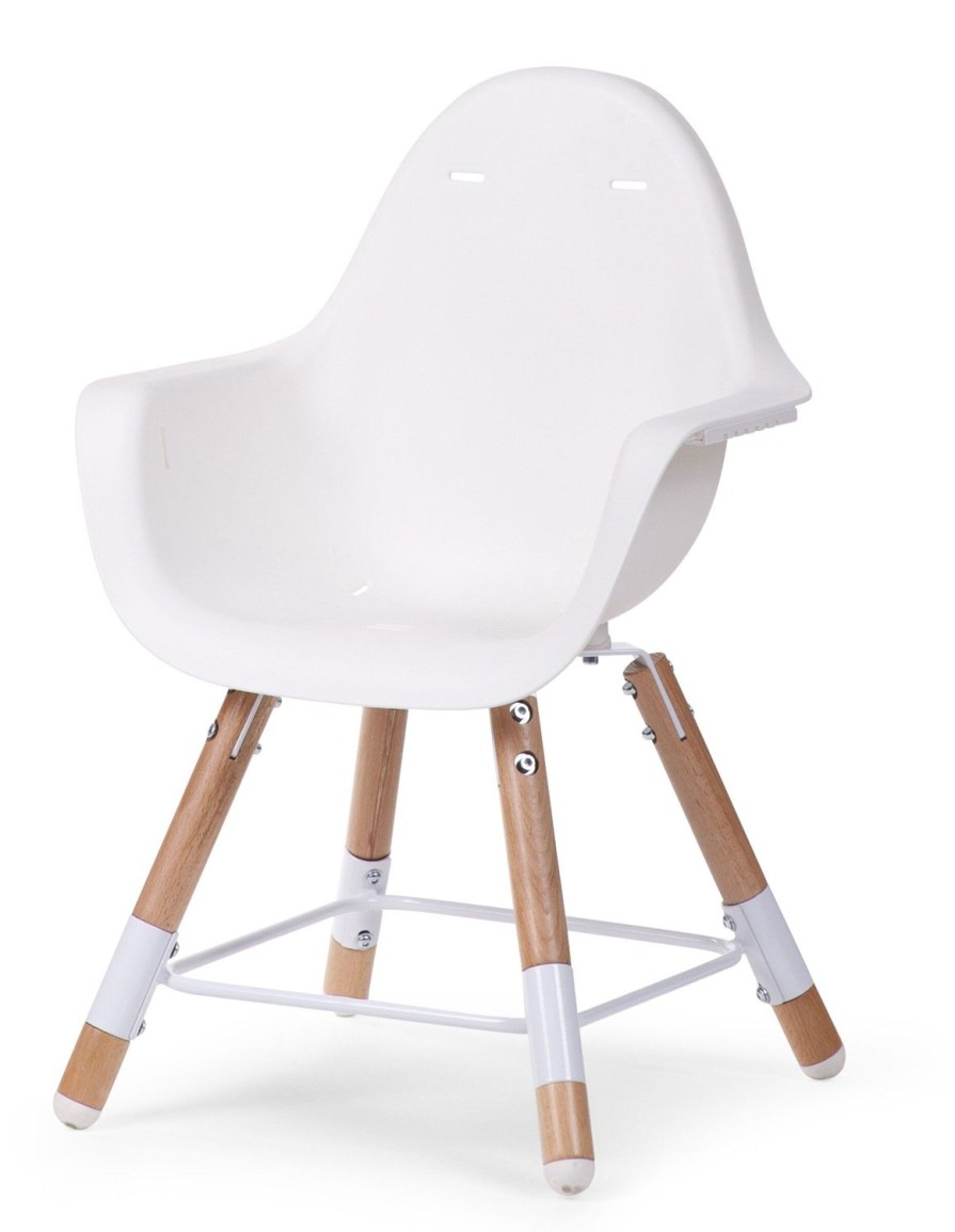 Childhome Evolu Kinderstoel - Verstelbaar In Hoogte (50-75 Cm/*90 Cm) - Naturel Wit Hot