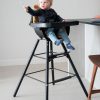 Childhome Evolu Extra Set Lange Poten + Voetsteun - Hout - Zwart Best