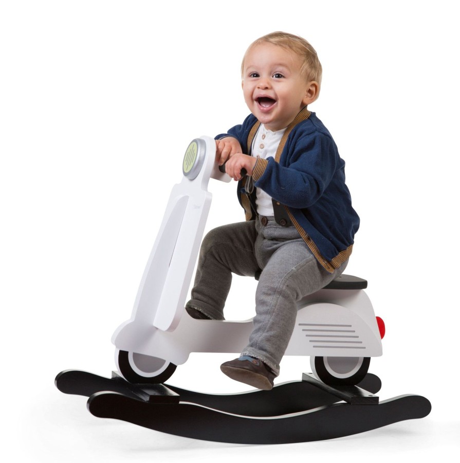 Childhome Schommel Scooter - Mdf - Zwart Wit Online