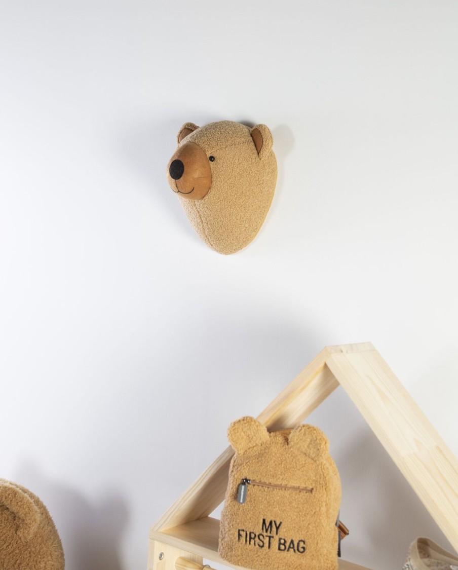 Childhome Dierenkop Teddybeer - Vilt - Muurdecoratie Wholesale