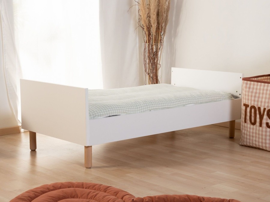 Childhome Wonder White - Meegroeibed - 70X140 Cm + Zijlatten Hot