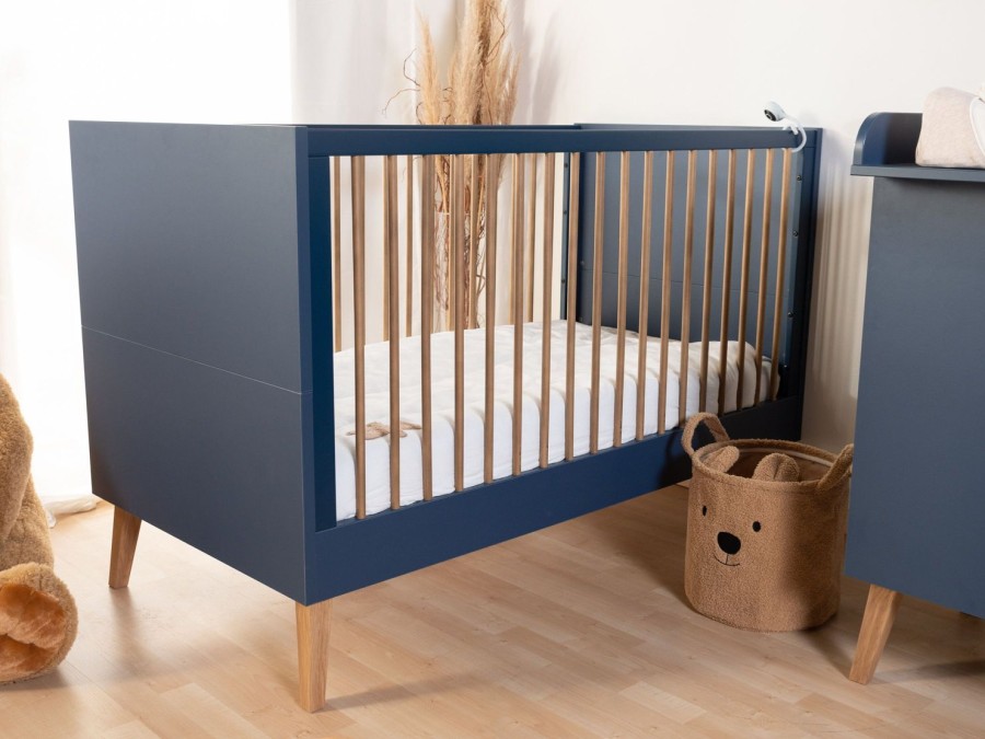 Childhome Bold Blue - Meegroeibed - 70X140 Cm + Zijlatten Wholesale