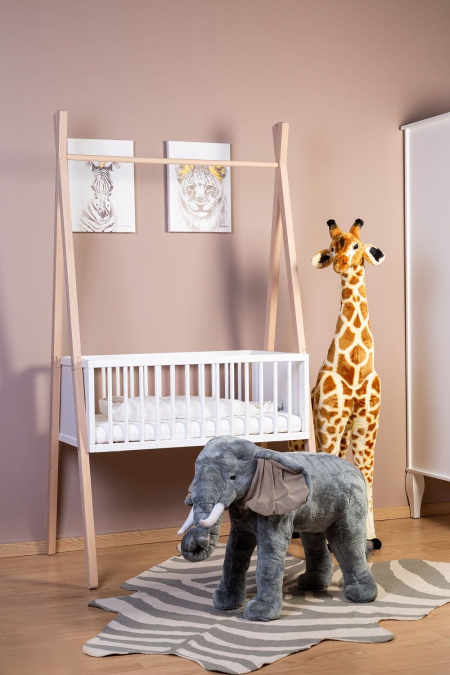 Childhome Staande Olifant Knuffel - 70X40X60 Cm - Grijs New