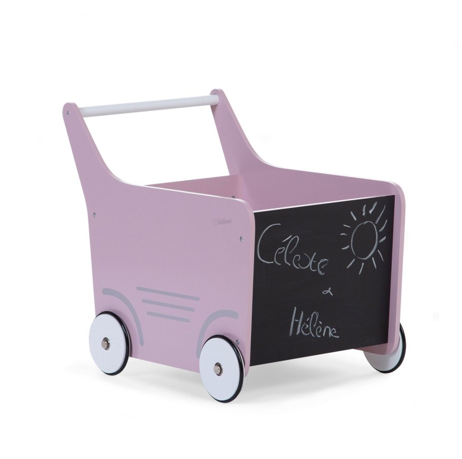 Childhome Loopwagen - Hout - Roze Clearance