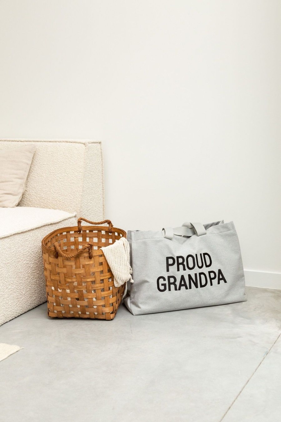 Childhome Grandpa Bag - Canvas - Grijs Online