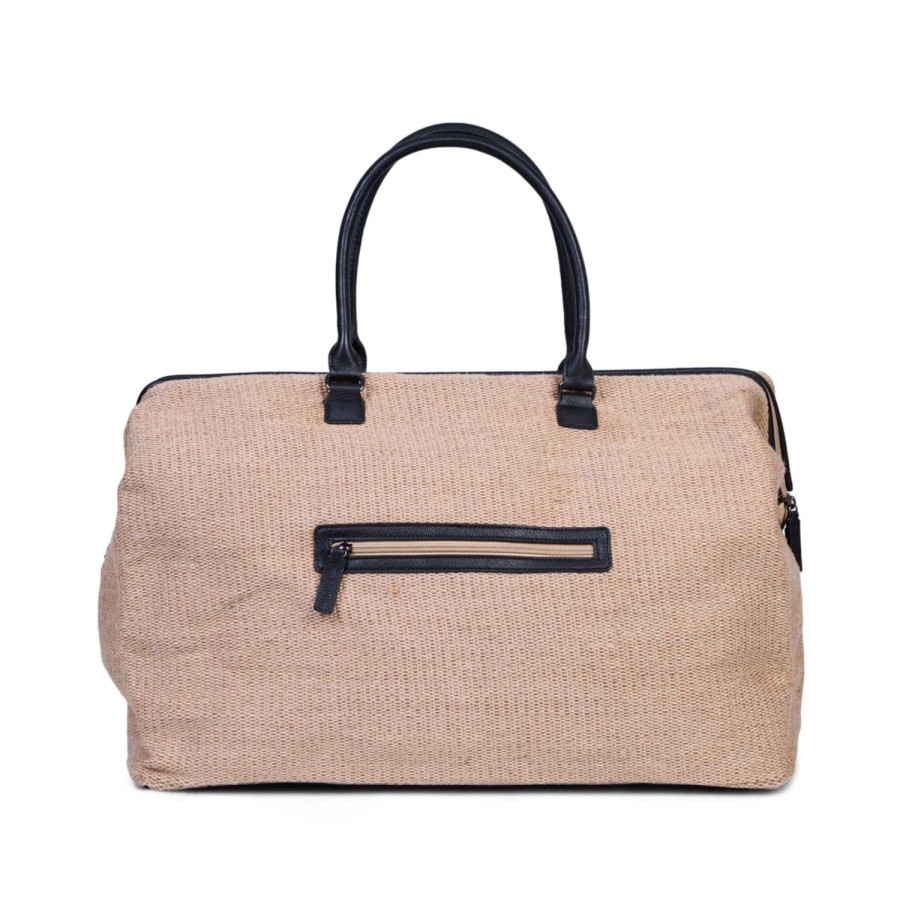 Childhome Mommy Bag ® Verzorgingstas - Raffia Look Hot