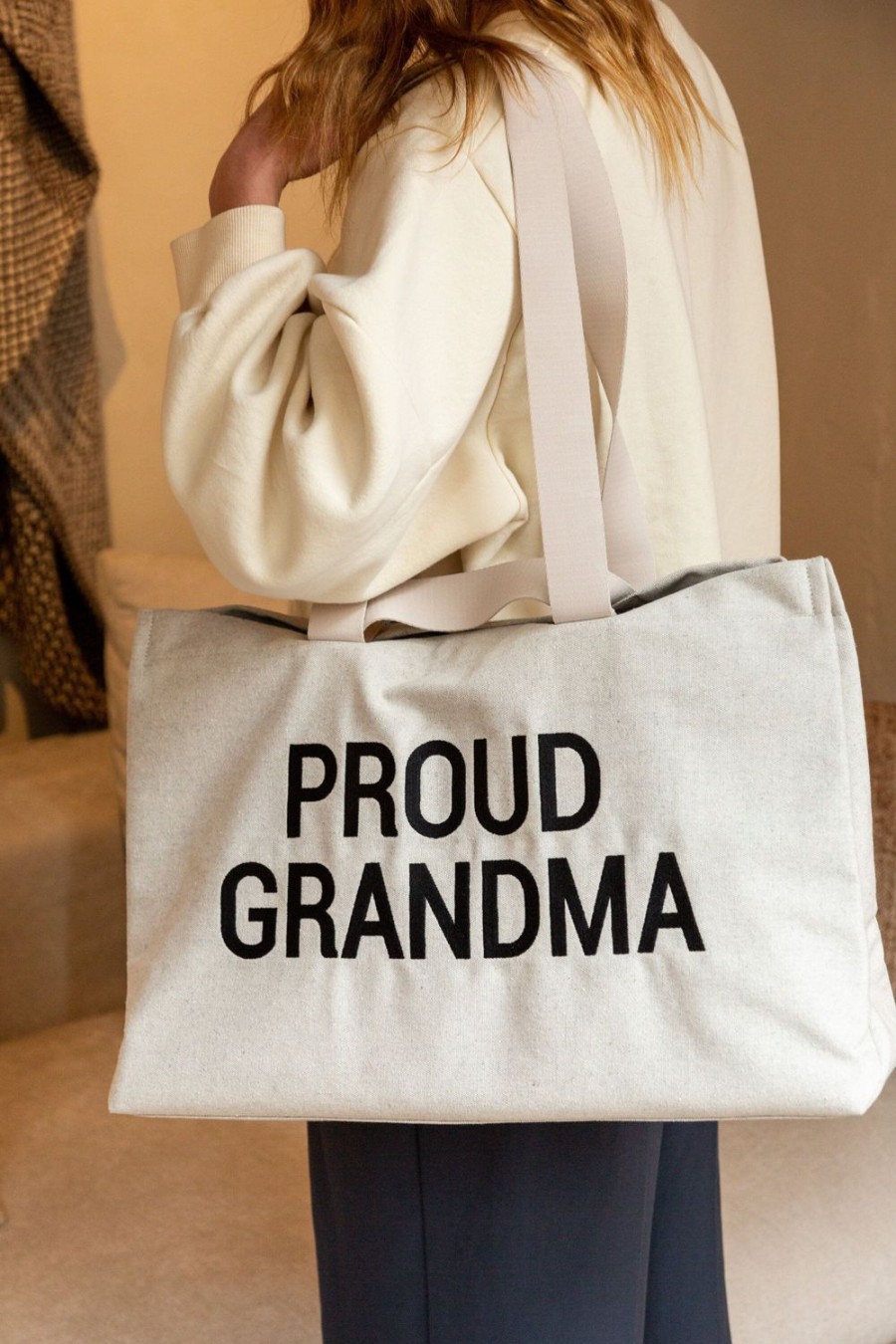 Childhome Grandma Bag - Canvas - Ecru New