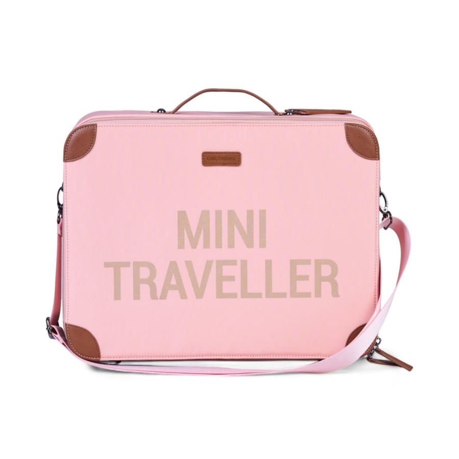 Childhome Mini Traveller Kinderkoffer - Roze Koper Best